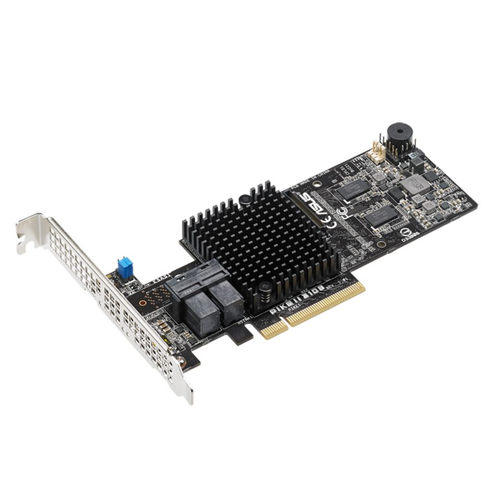 Контроллер ASUS PIKE II 3108-8I/16PD/2G 8-port Internal SAS12G RAID Card 2GB Cache, 16PD (MiniSAS HD)