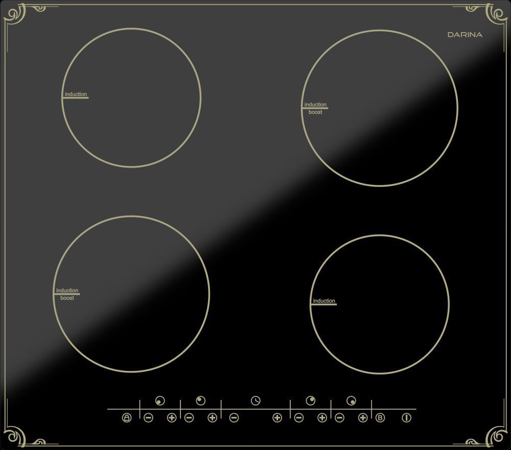 DARINA Индукционная варочная панель P8 EI 305 B, черный