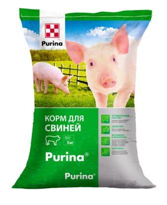 Комбикорм для поросят PURINA "Стартер", кормовая добавка для сельскохозяйственных животных 25 кг