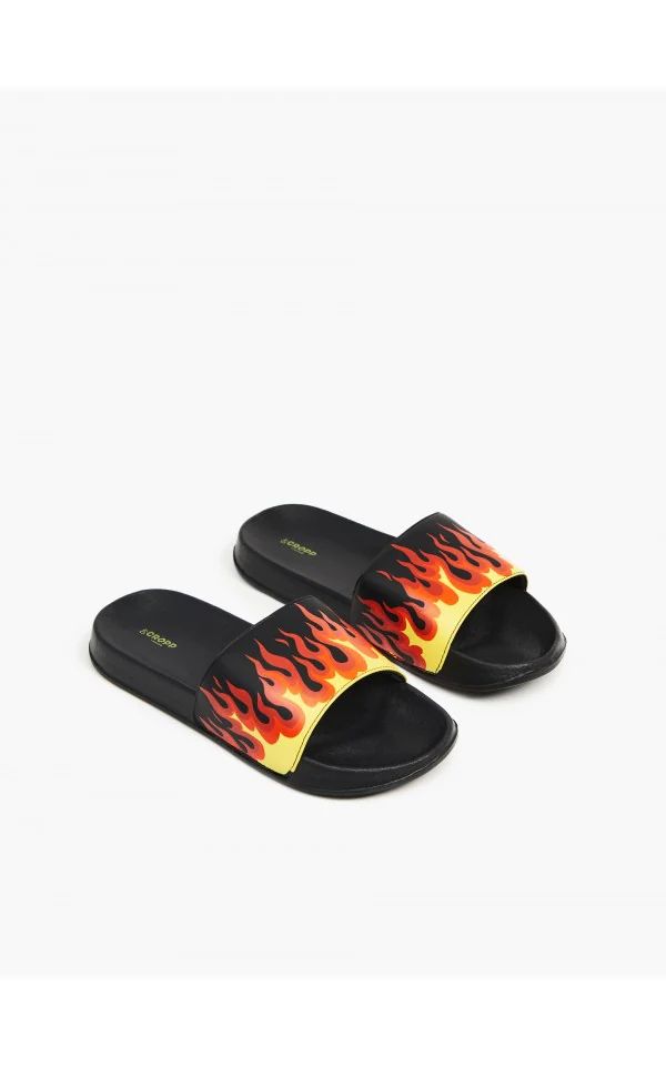 Vans best sale flame slides