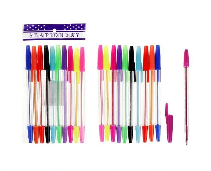 Ручки Шариковые Цветные Набор Купить