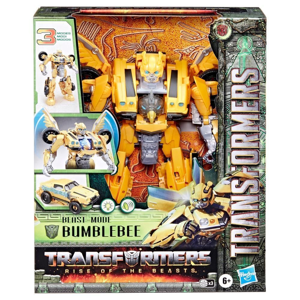 Трансформеры игрушки Hasbro Transformers: Rise of the Beasts Movie, Beast-Mode  Bumblebee 25.4cm F4055 - купить с доставкой по выгодным ценам в  интернет-магазине OZON (1605882146)