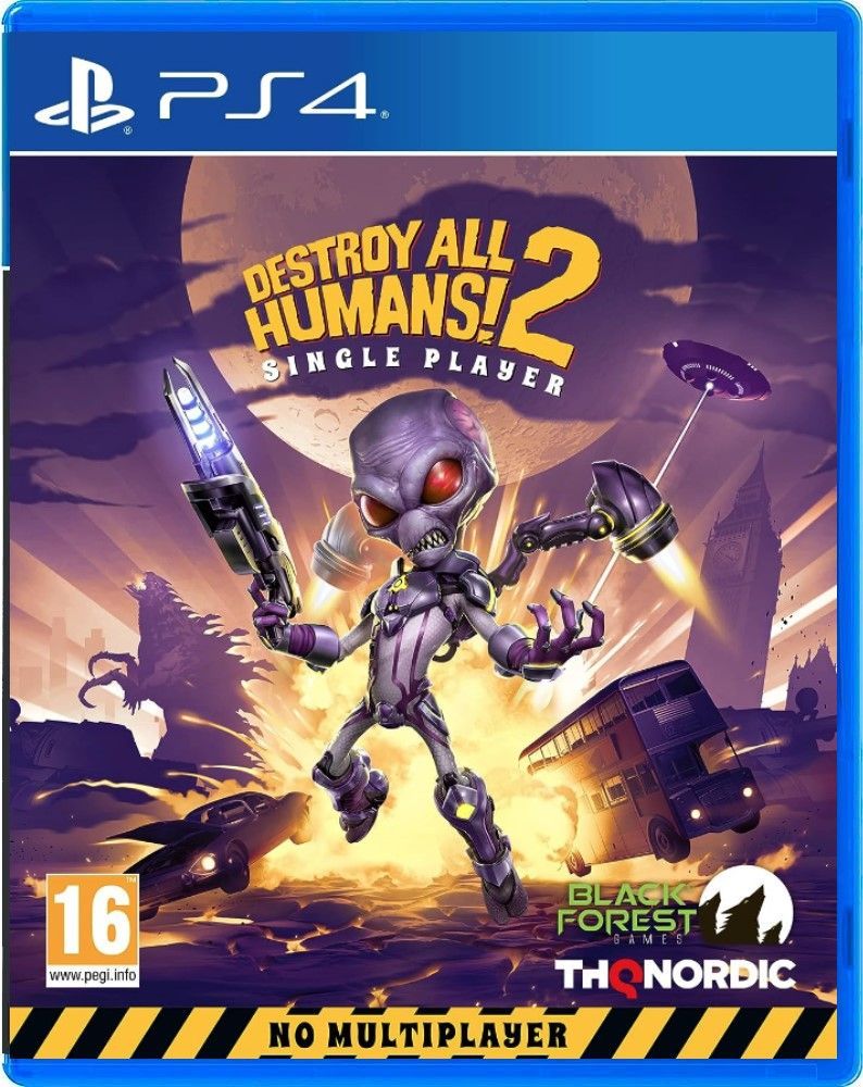 Игра Destroy All Humans! 2 - Single Player (PlayStation 4, Русские  субтитры) купить по низкой цене с доставкой в интернет-магазине OZON  (1164989537)