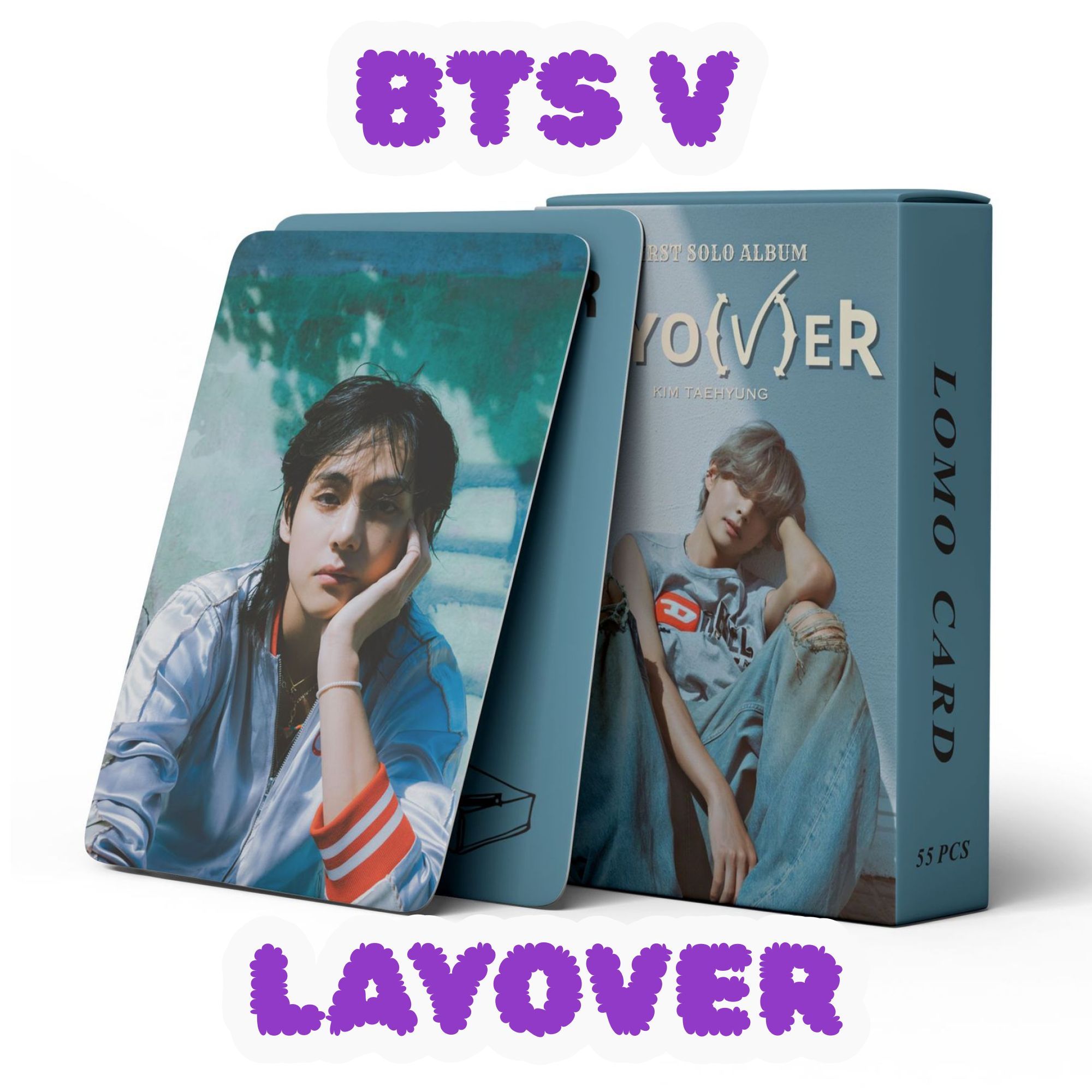 Набор коллекционных карточек BTS V LAYOVER