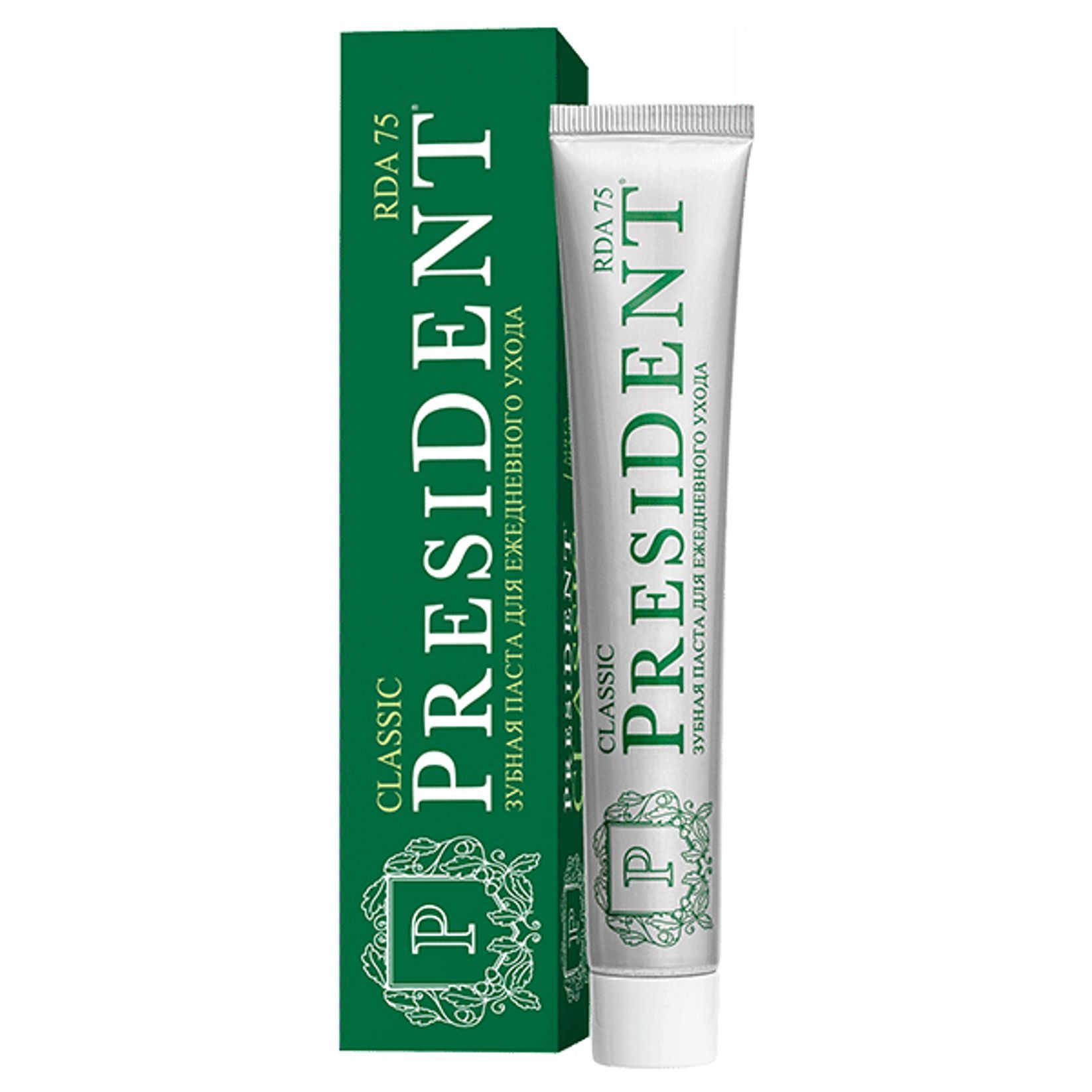 зубная паста president white rda100. зубная паста президент рда 75. зубная паста president profi renome (75 rda) 100 мл. президент профи зубная паста классик 50мл. зуб.