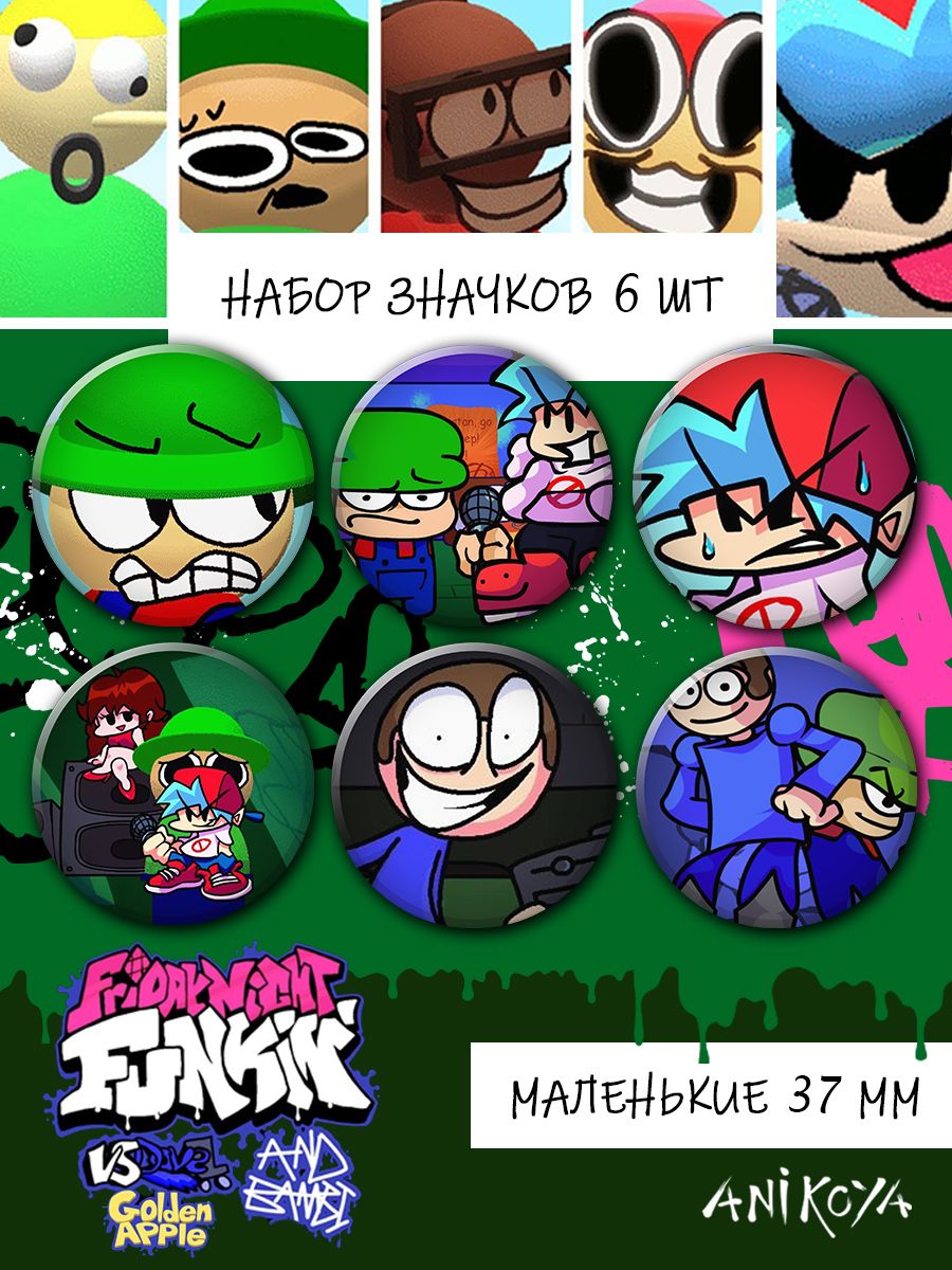 Значки на рюзак FNF Dave and Bambi игра - купить с доставкой по выгодным  ценам в интернет-магазине OZON (1224746941)