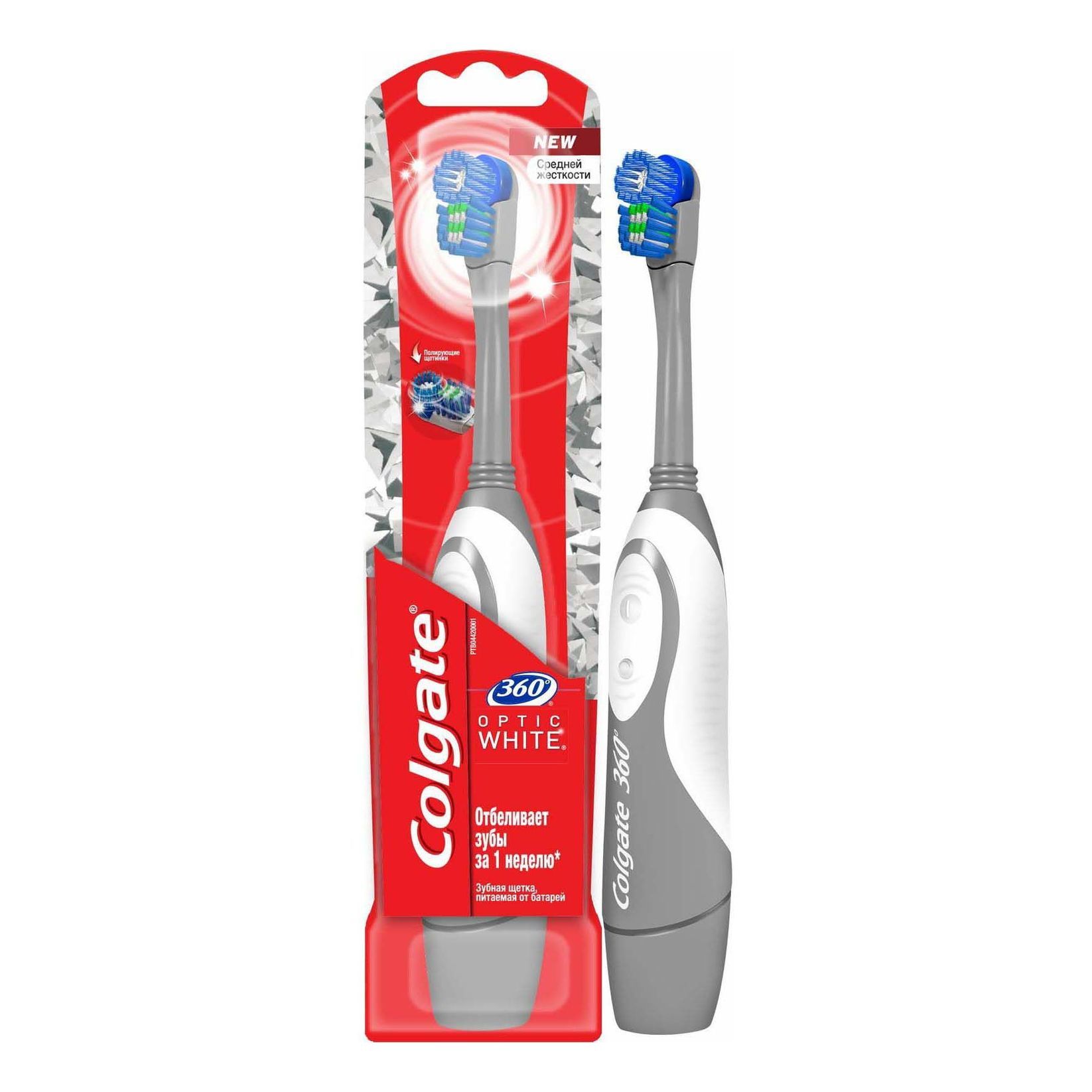 Электрическая зубная щетка Colgate 360 Optic White - купить в интернет-магазине
