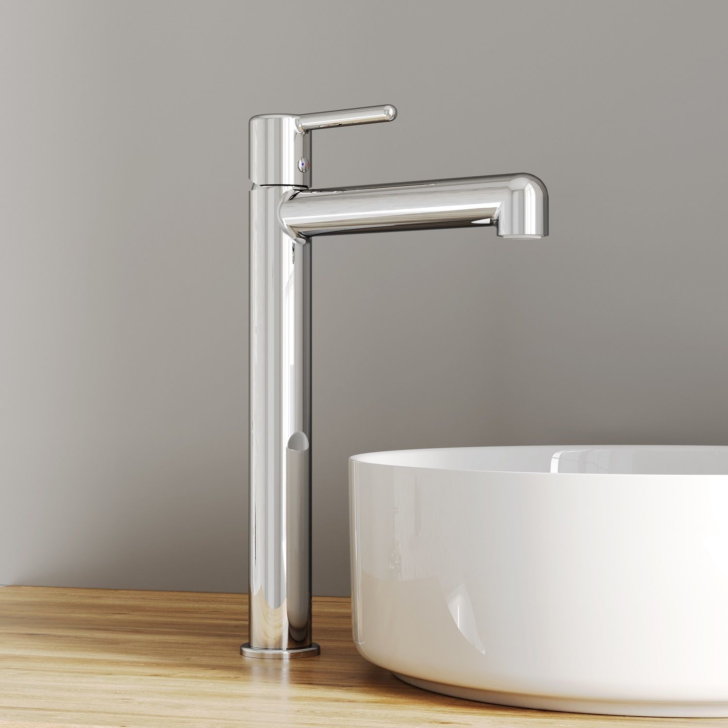 Cмеситель для накладной раковины, хром, Aiger, IDDIS, AIGSB01i01