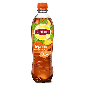 Холодный чай Lipton со вкусом персик 0.5 л, Россия 1шт