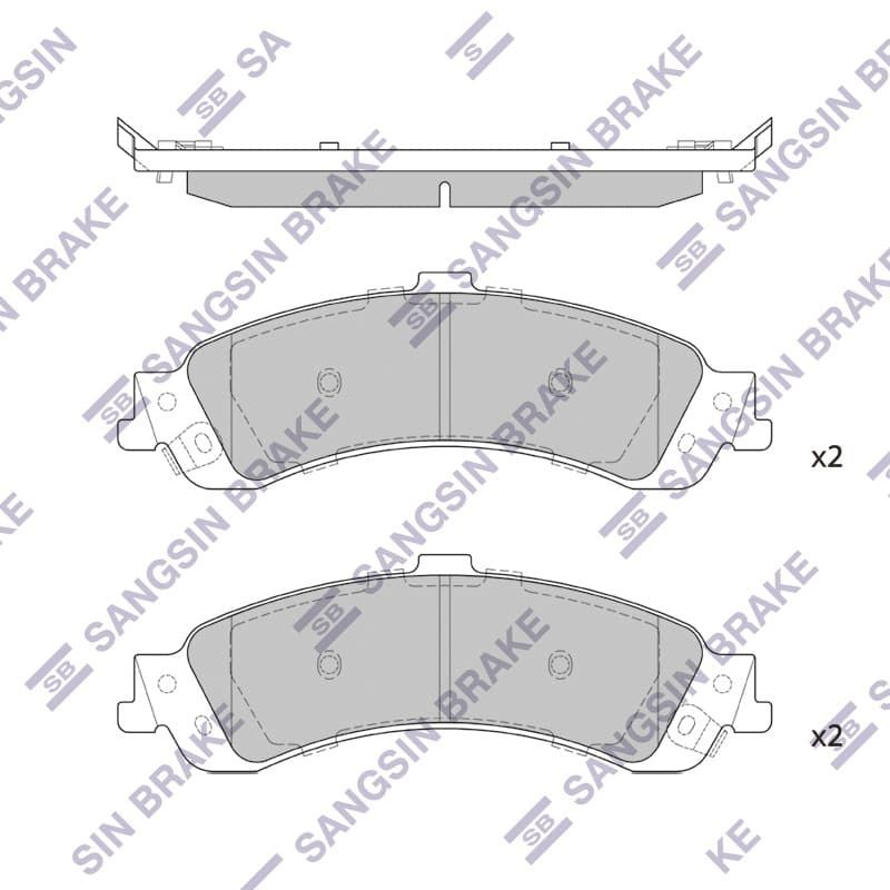 КолодкитормозныедисковыезадниедляШевролеТахо8401999-2006,Tahoe840колодкитормозныедисковыезадниеHI-QSP1370,oem18045936