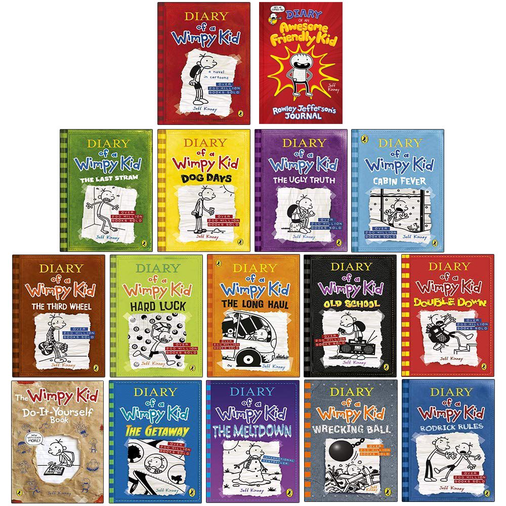 Diary of a Wimpy Kid Set 16 Books | Kinney Jeff