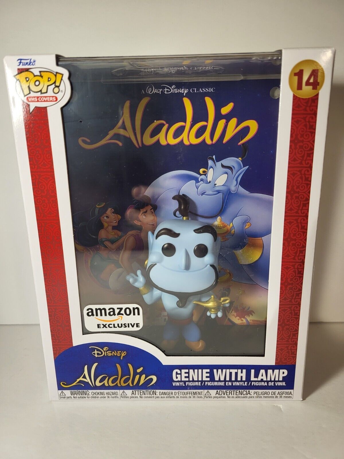 Фигурка Funko Pop! Genie with Lamp Vhs Cover (Фанко Поп Джинн с лампой из  мультика Аладдин) - купить с доставкой по выгодным ценам в  интернет-магазине OZON (1283260026)