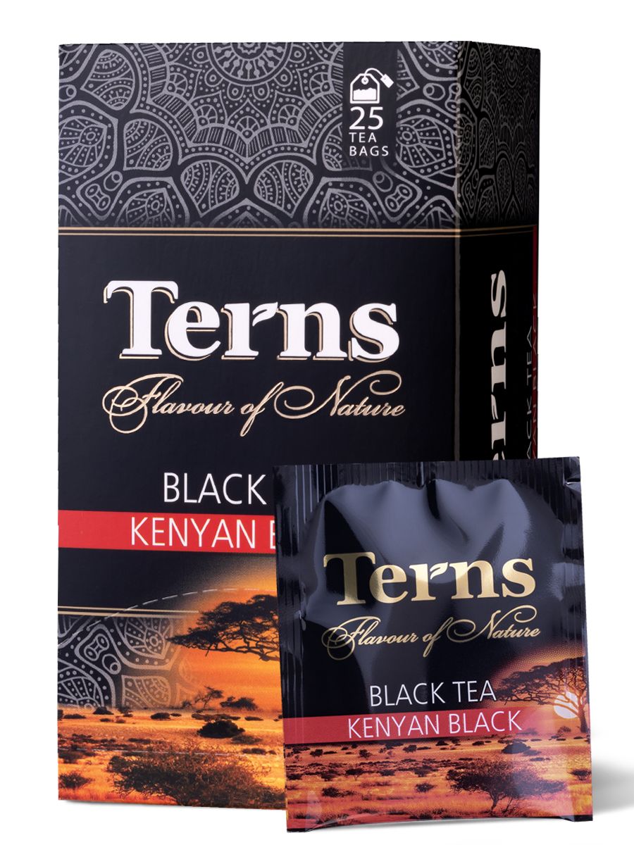 Terns "Kenyan Black" чай черный пакетированный в саше, 25пак