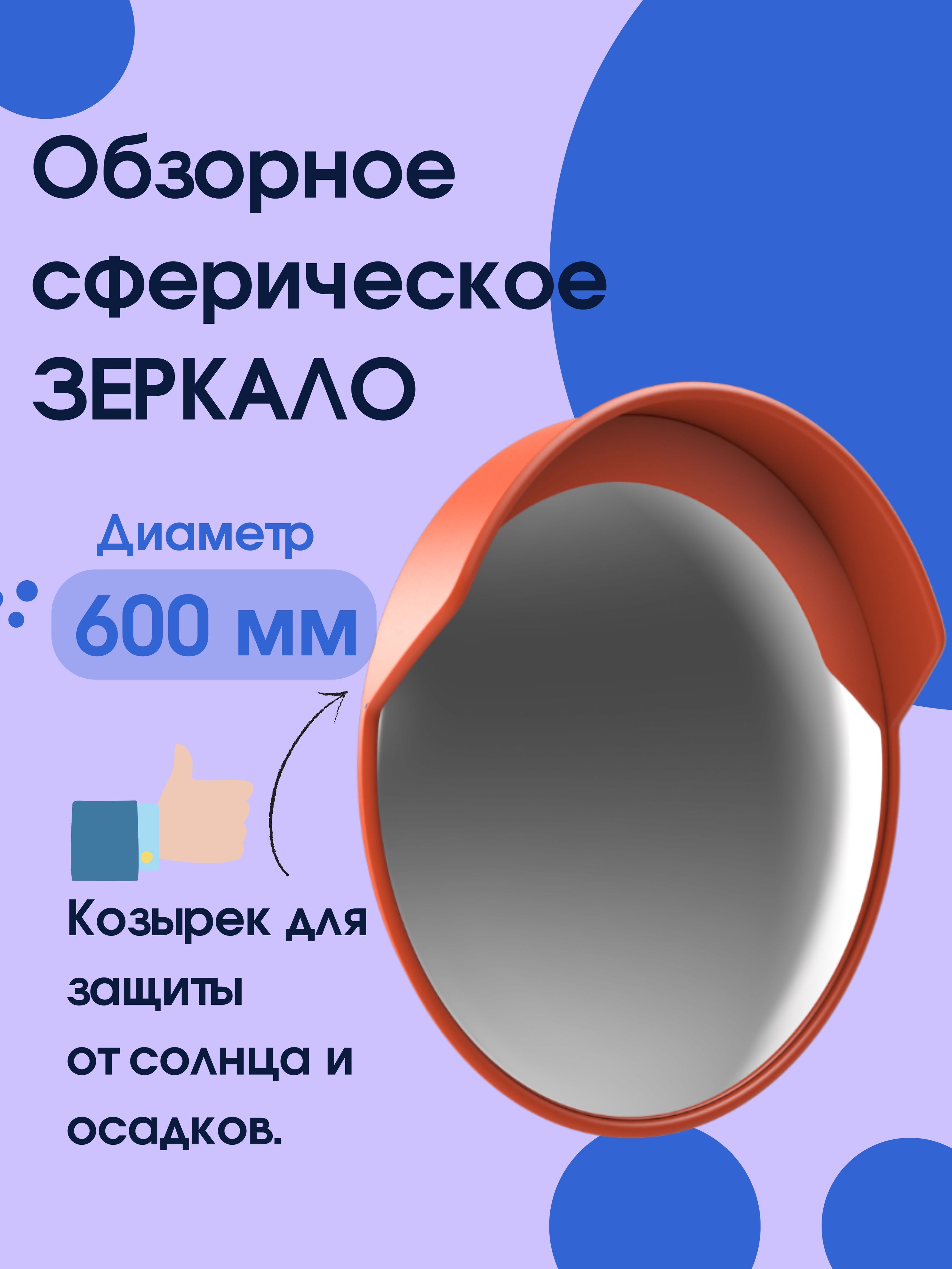 Зеркало Дорожное Сферическое 600 Мм Купить
