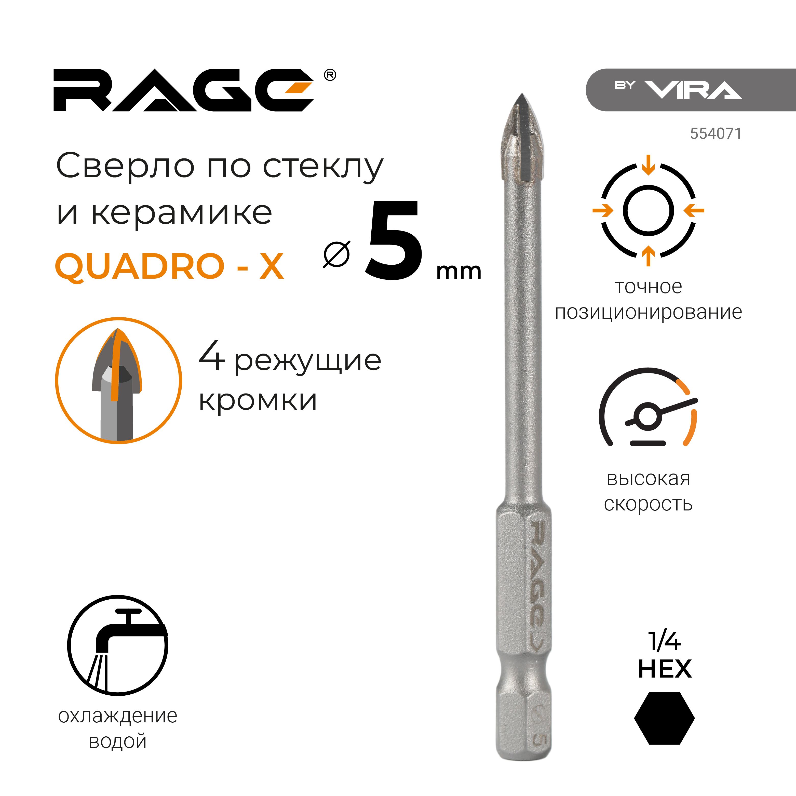 Сверлопостеклуикерамике5ммQuadro-XHEXRAGEbyVIRA