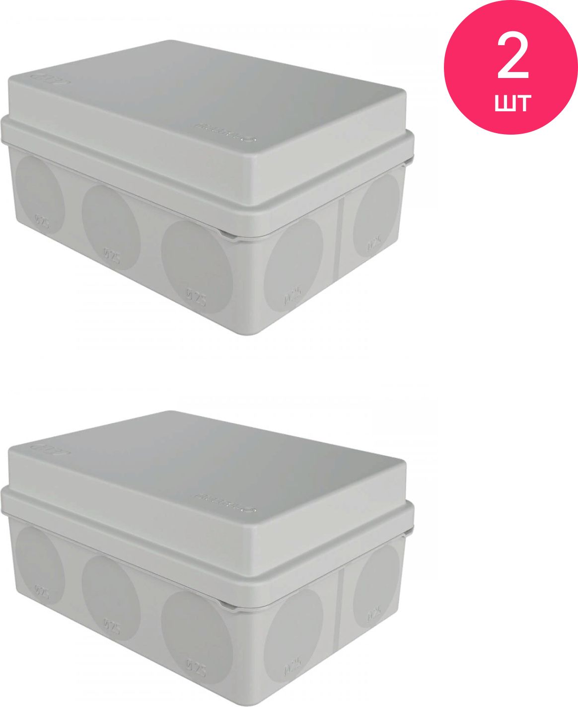 РаспределительнаякоробкаGreenel/ГринэльОП11вводов,двухкомпонентнаябезгалогенная(HF)УФнаружнаясерая,150х110х70мм,IP67,GE42441/монтажная(комплектиз2шт)