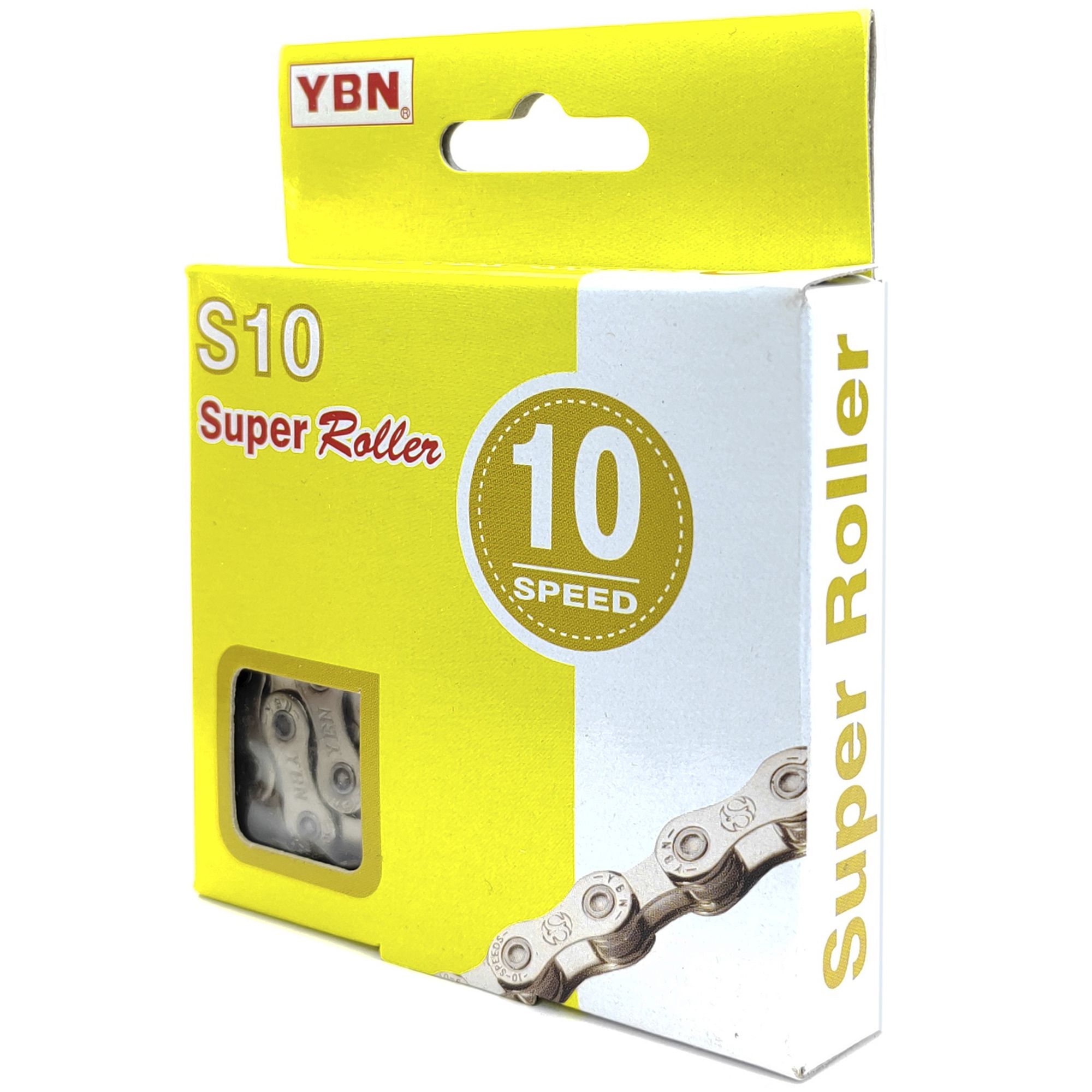 YBN Цепь для велосипеда S10-RB, 1/2"x11/128", 116 звеньев, 10 скоростей, замок цепи — Товары для велоспорта