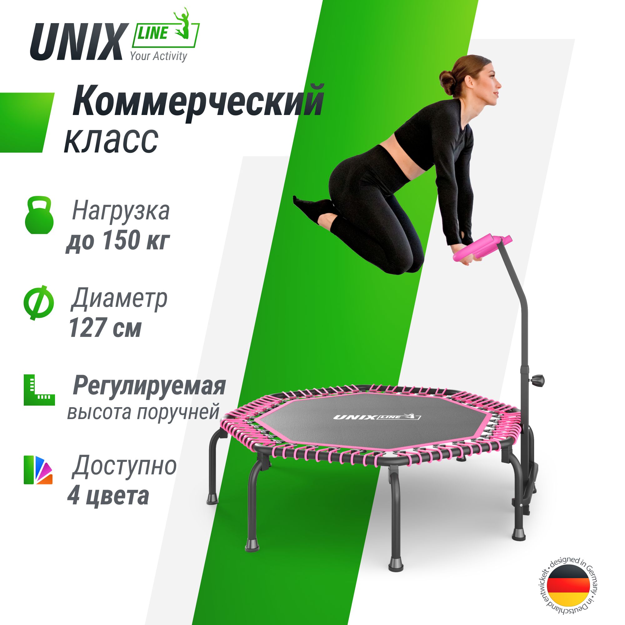 Батут каркасный UNIX Line FITNESS - купить по выгодной цене в  интернет-магазине OZON (1235377472)