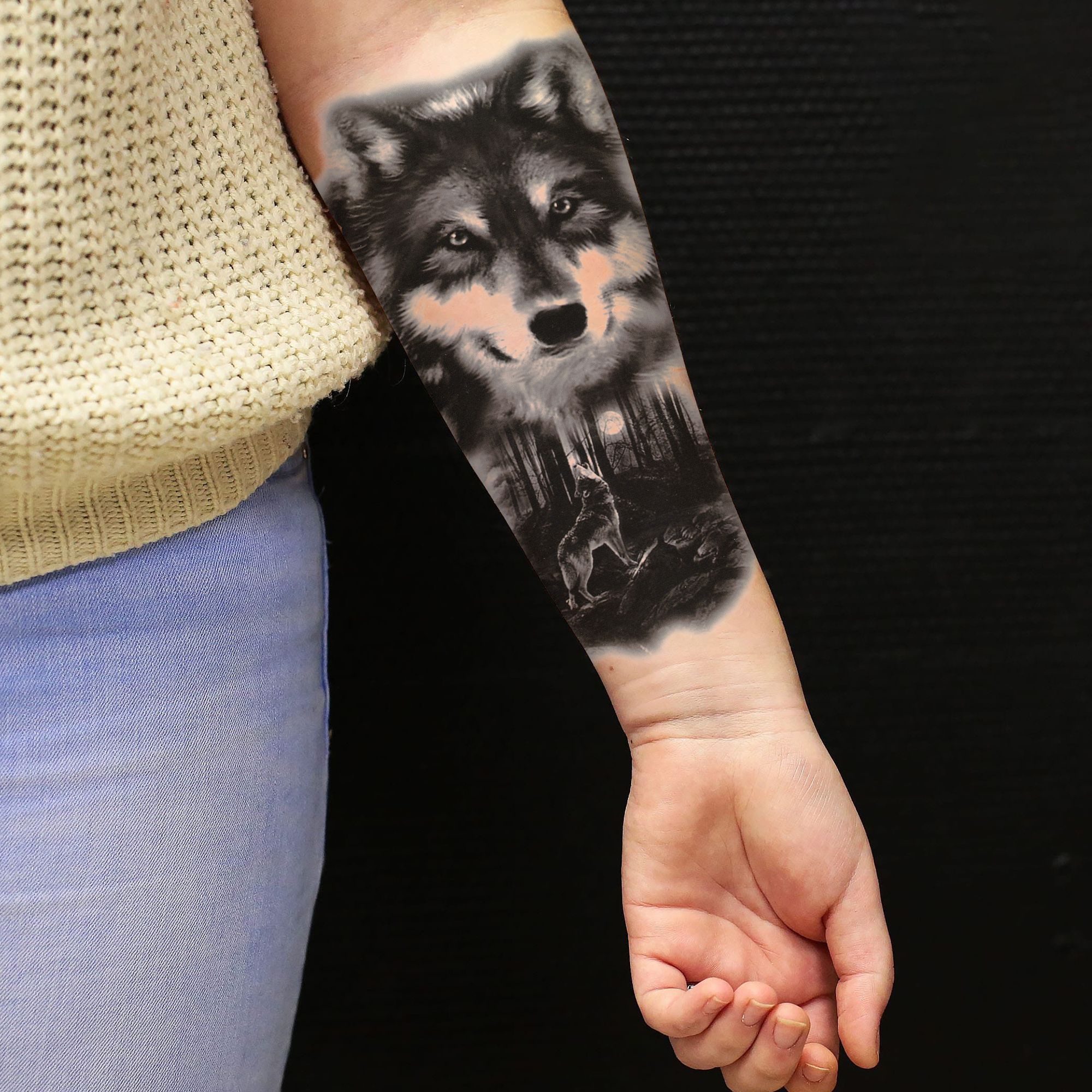 Татуировки оскал волка: значение и фото