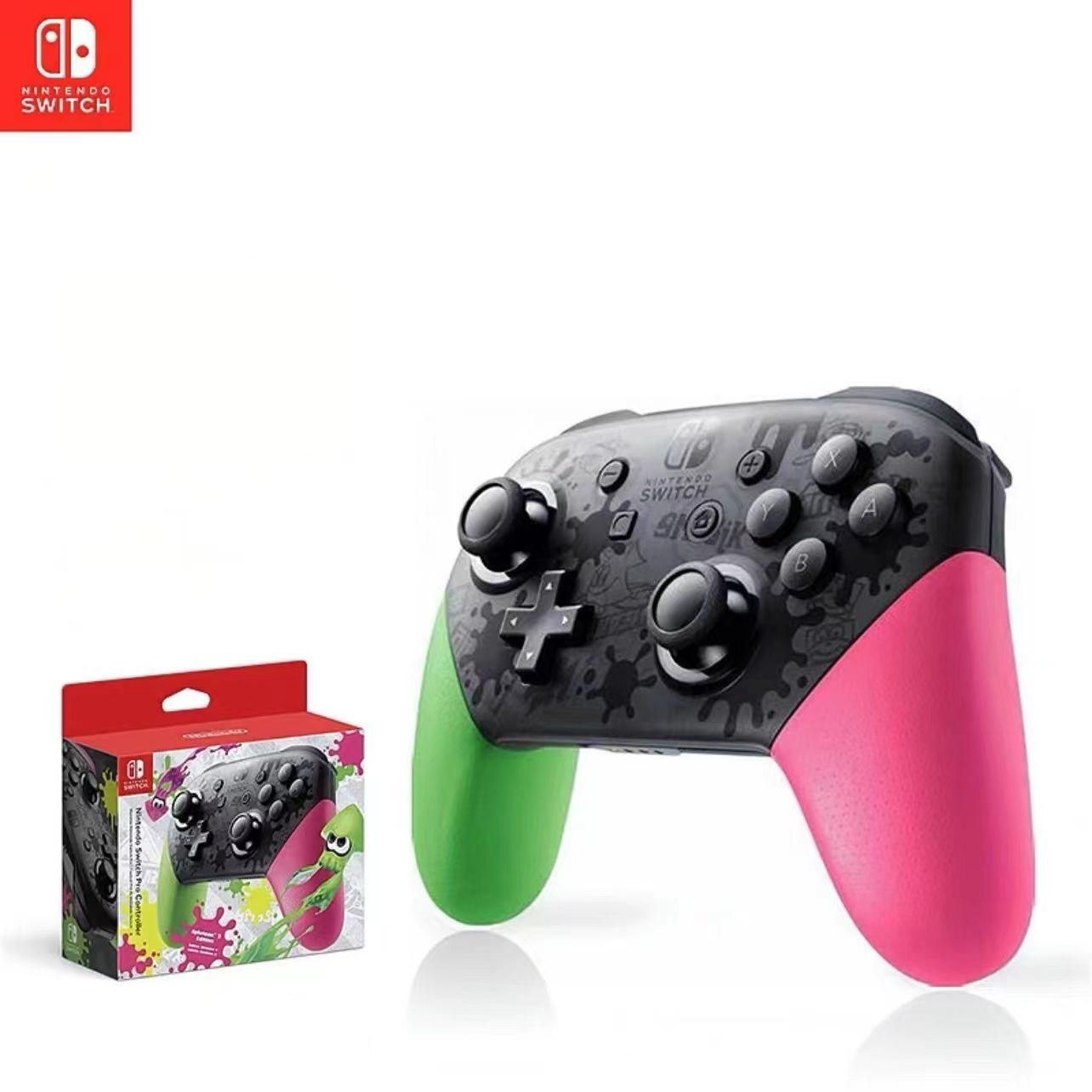 Pro controller. Switch Pro Controller Splatoon 2. Джойстик Нинтендо свитч. Nintendo Switch Pro Controller. Контроллер Нинтендо свитч.