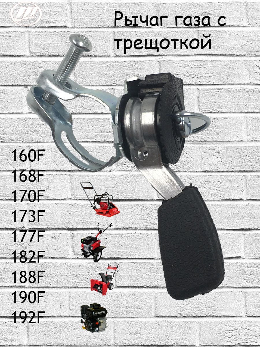 Оснастка для садовой техники Ручка(рычаг)газа металлический на мотоблок  культиватор мотопомпу с трещоткой Lifan Рычаг газа для мотоблока - купить  по выгодной цене в интернет-магазине OZON (1373118485)