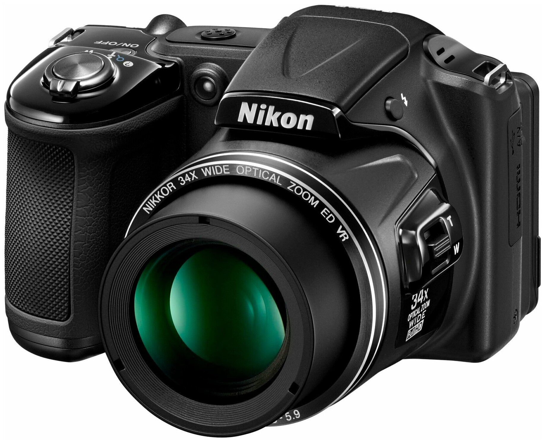 Компактный фотоаппарат Nikon Coolpix L830, черный. Товар уцененный