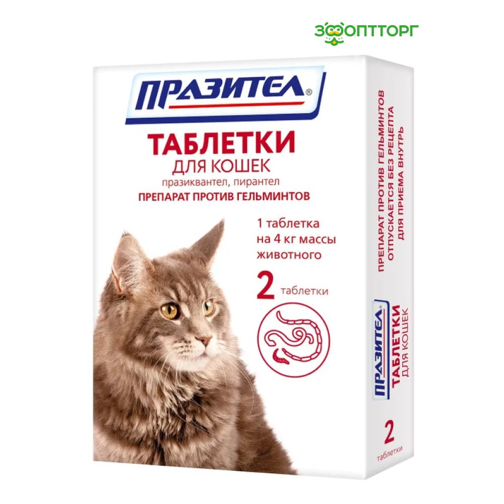 Антигельминтик Празител таблетки для кошек 2 таб. - купить с доставкой по  выгодным ценам в интернет-магазине OZON (889941174)