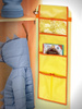 Органайзер на дверцу шкафчика 6 карманов жёлтый - изображение