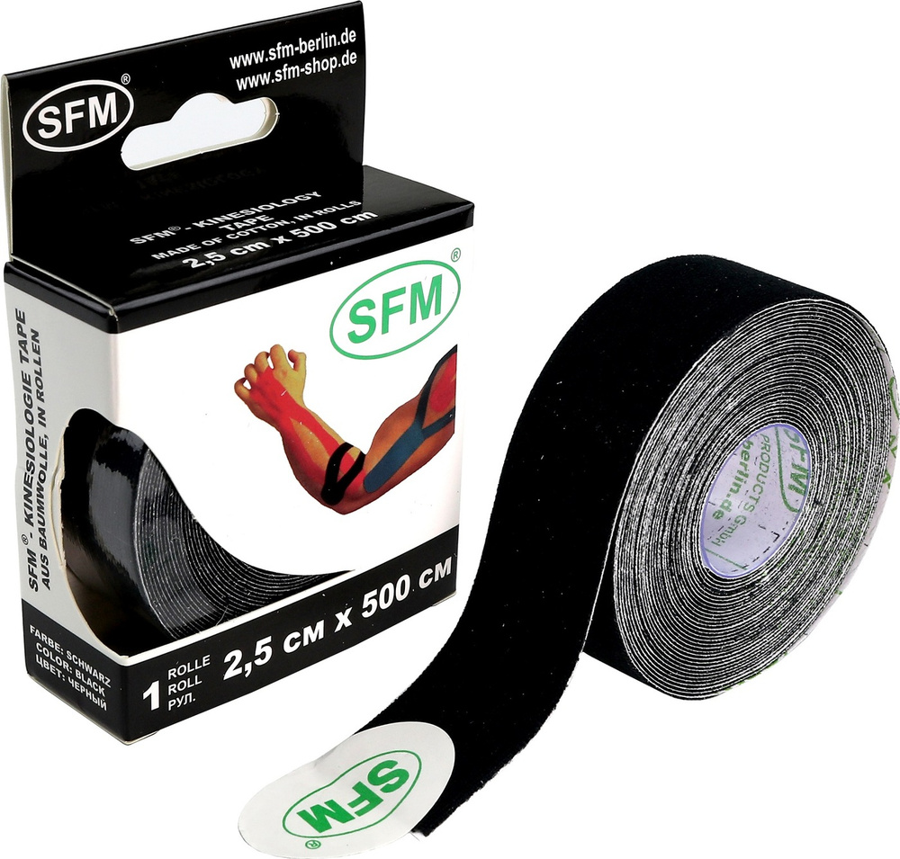 SFM Hospital Products SFM, кинезио тейп, для тела и для лица от отеков и морщин, спортивные товары, 2,5см #1
