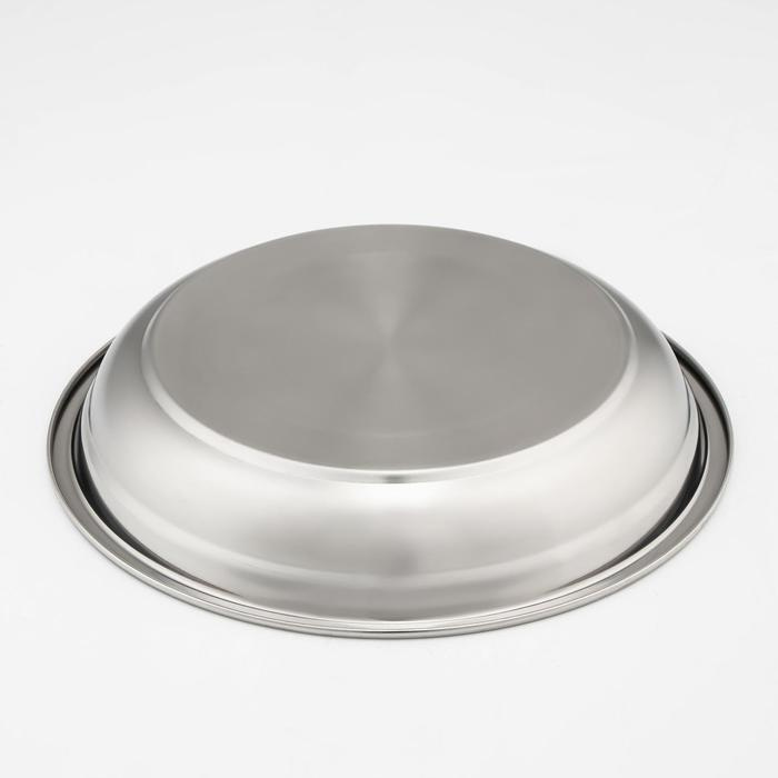 Vetta посуда тарелки. металлическая тарелка. тарелки из нержавейки. миска глубокая сталь 22см арт 5019-22. миска 300 мл отводка золотом (2 сорт+, р.