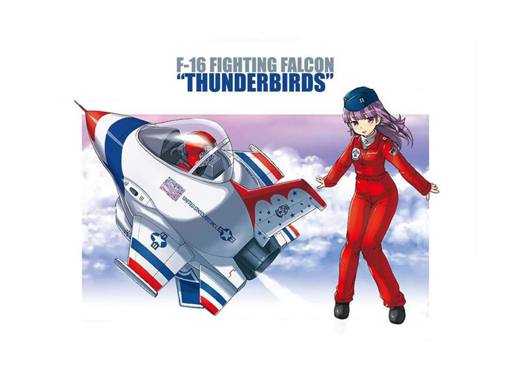 Hasegawa H-TH14 Самолёт Egg plane F-16 "Thunderbirds" Модель для сборки #1