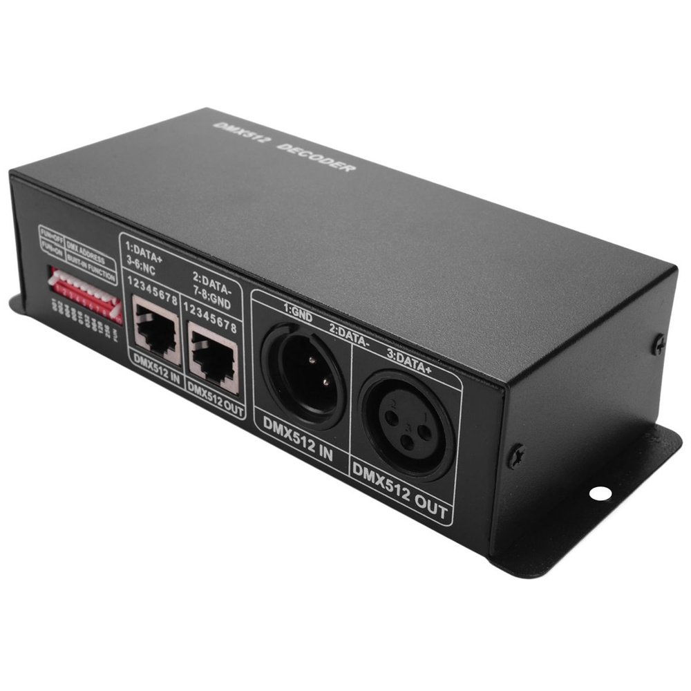 3-канальный декодер RGBW DMX 512 постоянного тока, 12-24 В ...