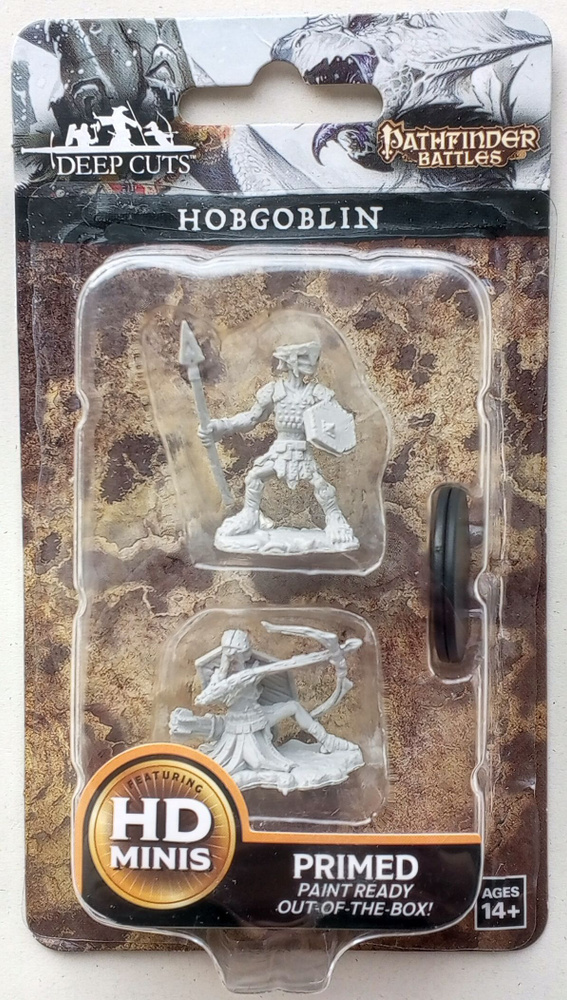 Хобгоблин Hobgoblin. Набор из 2 грунтованных фигурок для настольных игр WizKids. ДнД / Dungeons & Dragons. #1