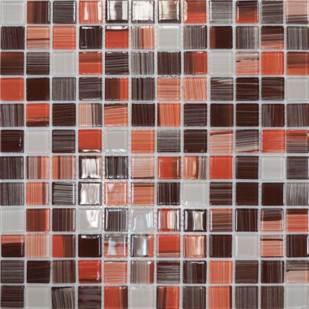 Elada Mosaic Плитка мозаика JSM-CH1024 терракотовый полосатый микс, коробка, 10 матриц, 0,9 кв.м. 30 #1