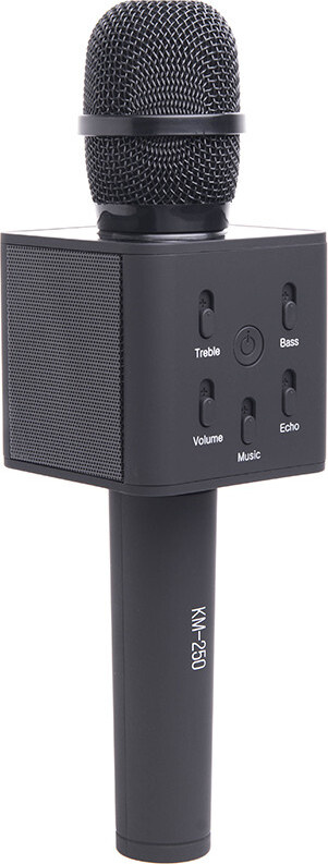 Микрофон для живого вокала беспроводной ATOMevolution KM-250, черный, Bluetooth, детский микрофон  #1