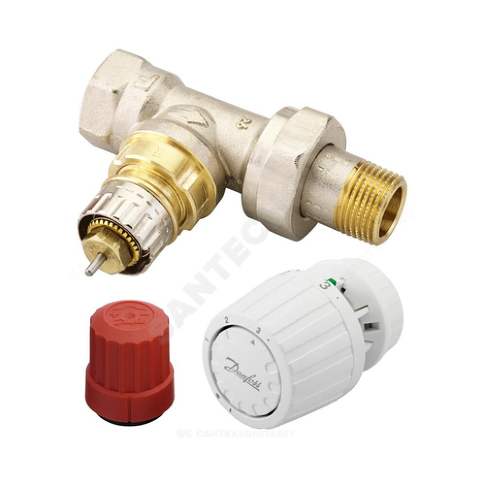 Комплект терморегулятора RTR-N/RTR 7090, Ду 20 прямой, Danfoss 013G2176 ...