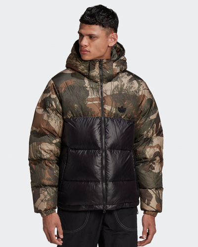 Adidas camo 2025 puffer jacket