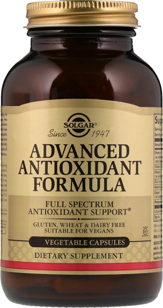 Solgar, Advanced Antioxidant Formula "Антиоксидантная формула", 60 ...