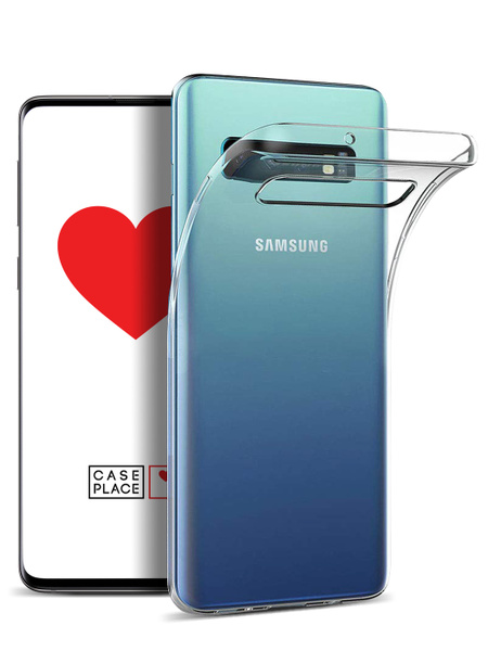 Чехол на Samsung Galaxy S10 Plus / Самсунг S10 Plus прозрачный - купить ...
