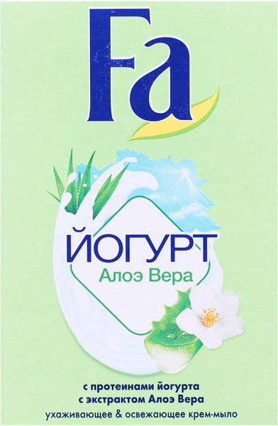 Fa Мыло Кусковое Yoghurt Алоэ Вера, 90 г - купить с доставкой по ...