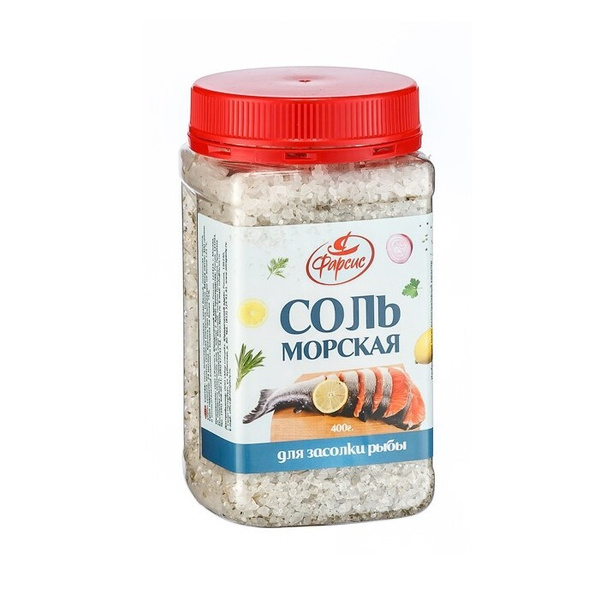 Соль морская Фарсис для засолки рыбы, ПЭТ-банка 400 г - купить с ...