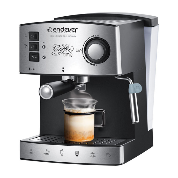 Endever Кофеварка рожковая Costa-1060, черный - купить с доставкой по ...