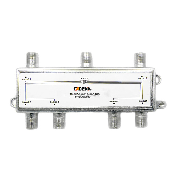 Характеристики Делитель 6 отводов 5-1000 МГц CADENA для подключения ...