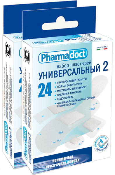 Пластырь прозрачный классический, заживляющий Pharmadoct 48 шт купить ...