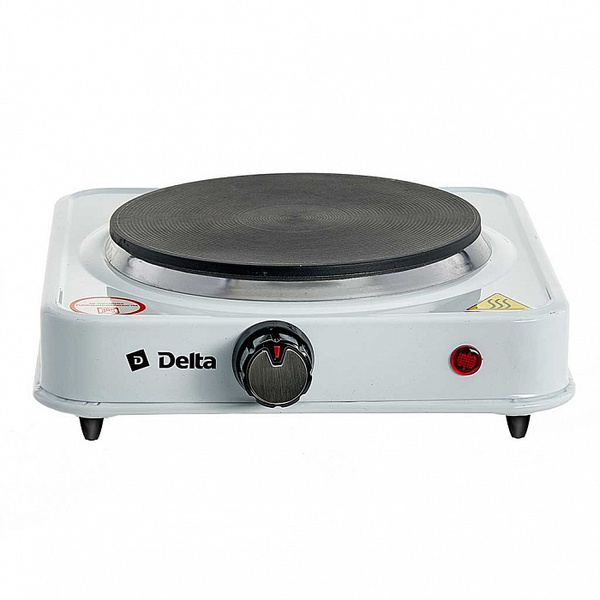  электрическая DELTA D-704 одноконфорочная диск белая (5 .