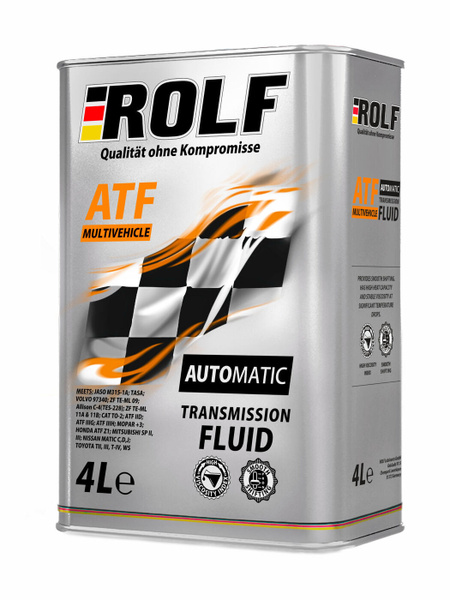 Масло трансмиссионное синтетическое ROLF ATF Multivehicle (пластик) 4л ...