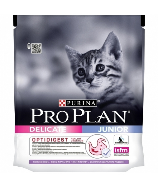 Корм Purina Pro Plan Для котят с индейкой и рисом (Junior delicate),400 ...