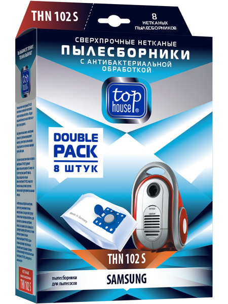 Нетканые пылесборники для пылесосов SAMSUNG THN 102 S Top House, 8 штук ...