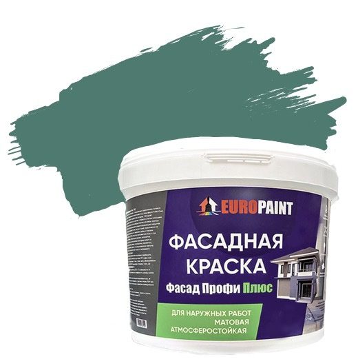 Краска EUROPAINT фасадная белая, цветная атмосферостойкая ...