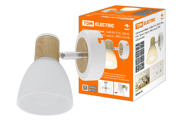 Настенный светильник TDM Electric SQ0356-0001_2523 озон, E14 купить по ...